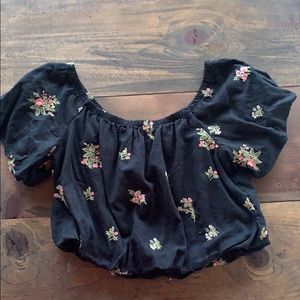 American Eagle Off Shoulder Crop Top